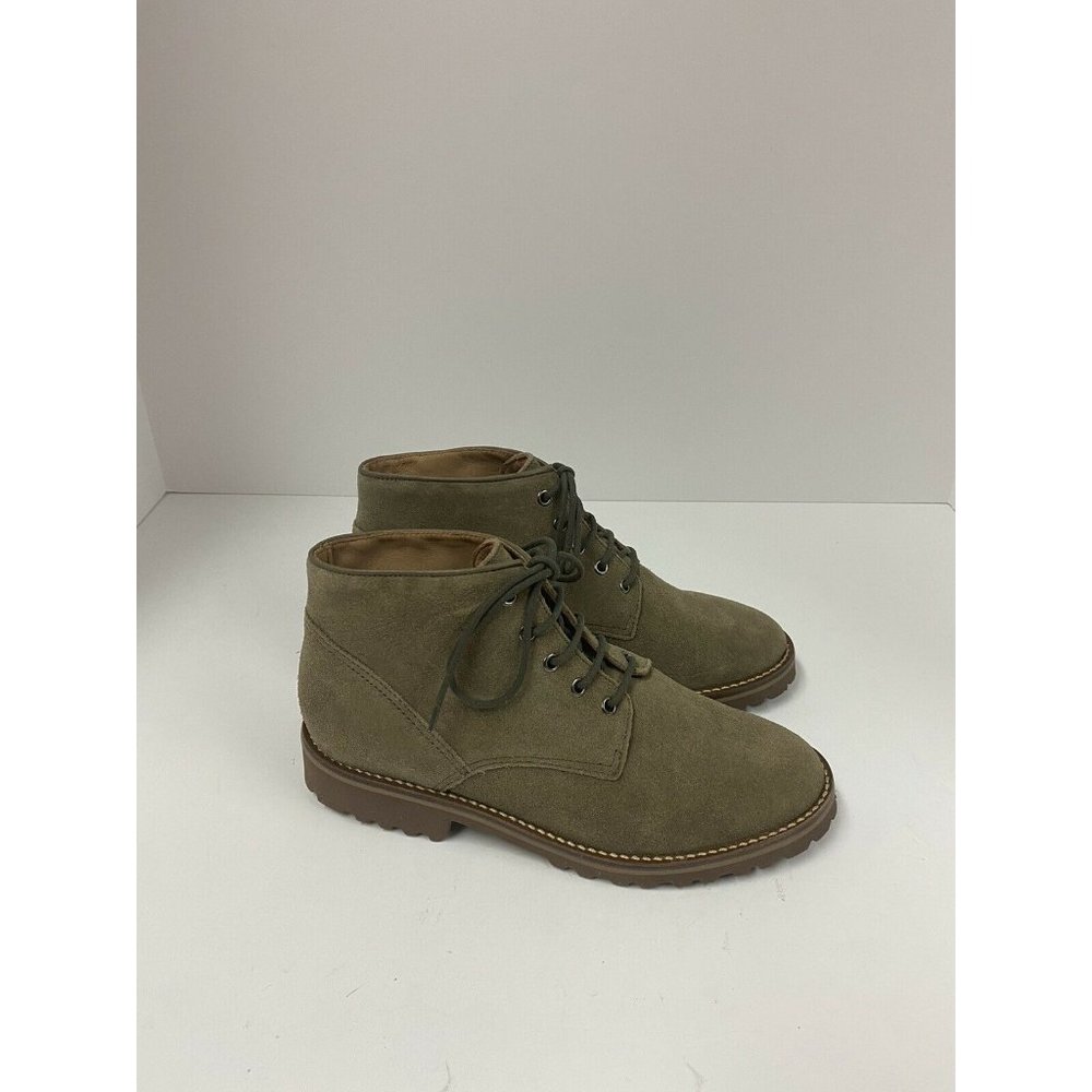 Driver club USA boots womens 5 olive suede